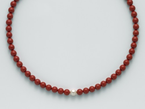 Collana di Perle Corallo Rosso PCL4437